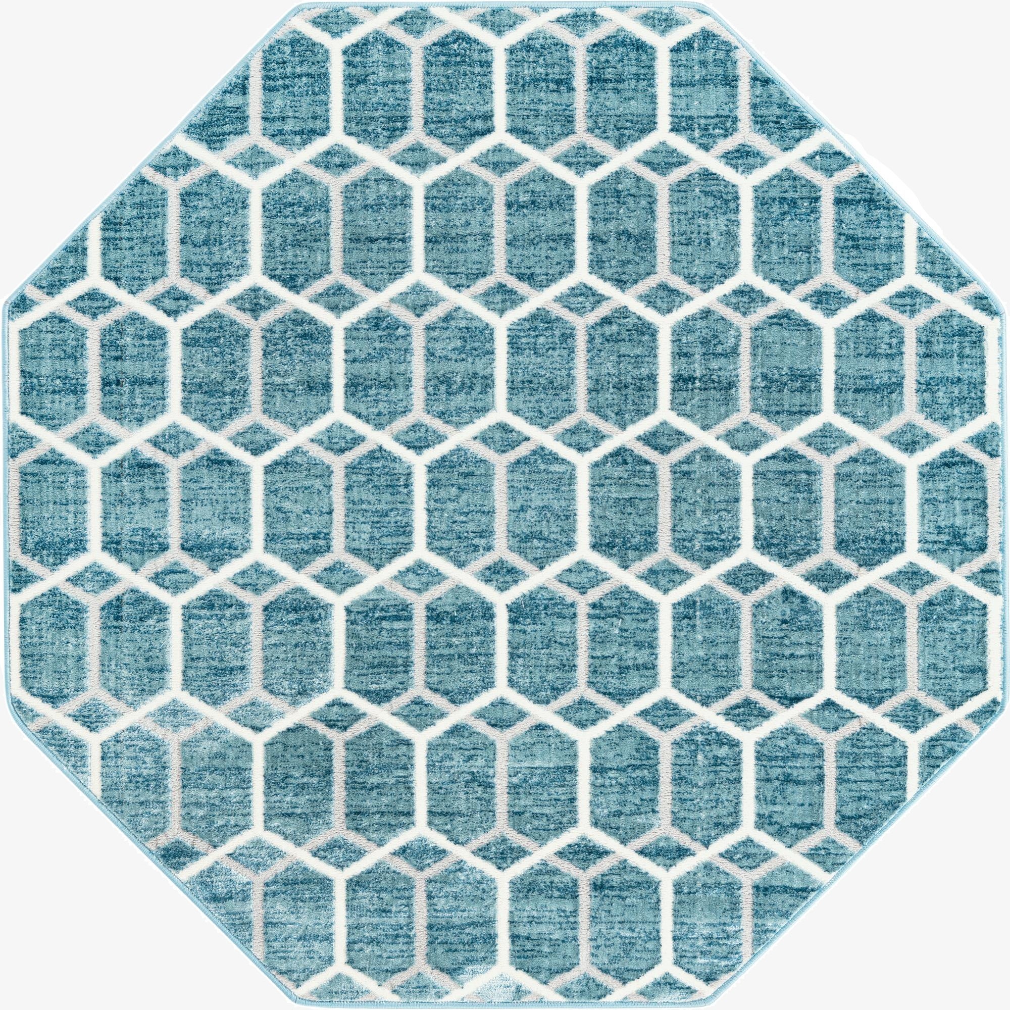 5' 3 x 5' 3 Lattice Trellis Octagon Rug