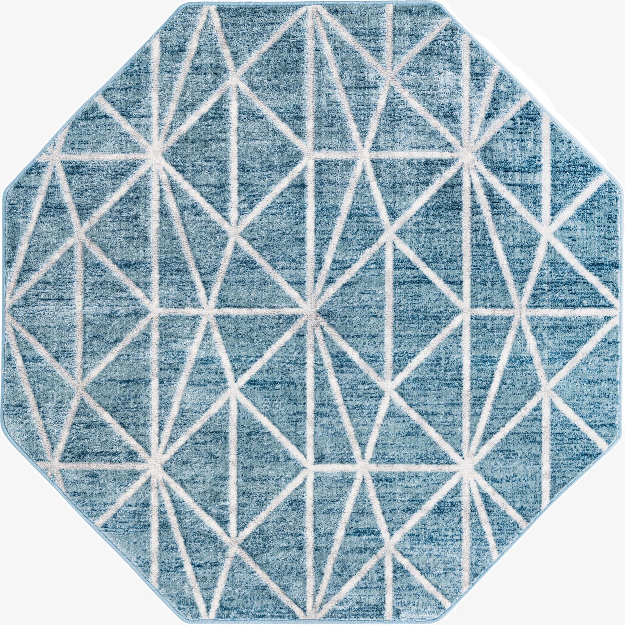 5' 3 x 5' 3 Lattice Trellis Octagon Rug
