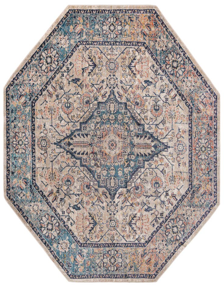 Detail image of 7' 10 x 7' 10 Lola Octagon Rug