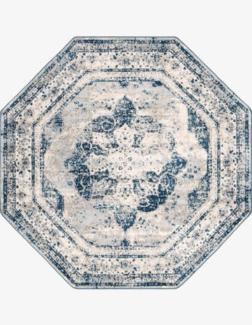 Blue Monte Carlo Octagon Rug