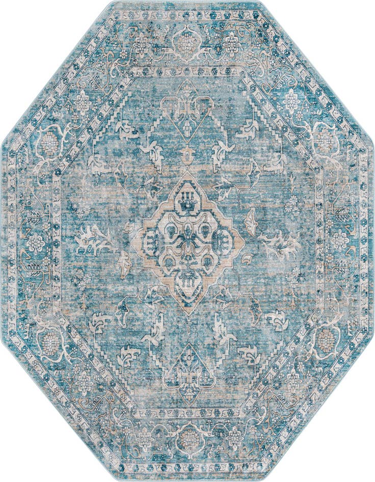 Detail image of 7' x 7' Newport Octagon Rug