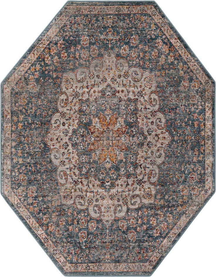 Detail image of 5' 3 x 5' 3 Newport Octagon Rug