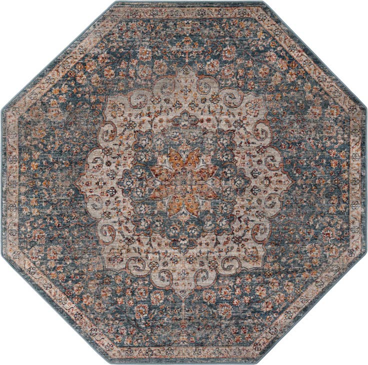 Detail image of 5' 3 x 5' 3 Newport Octagon Rug