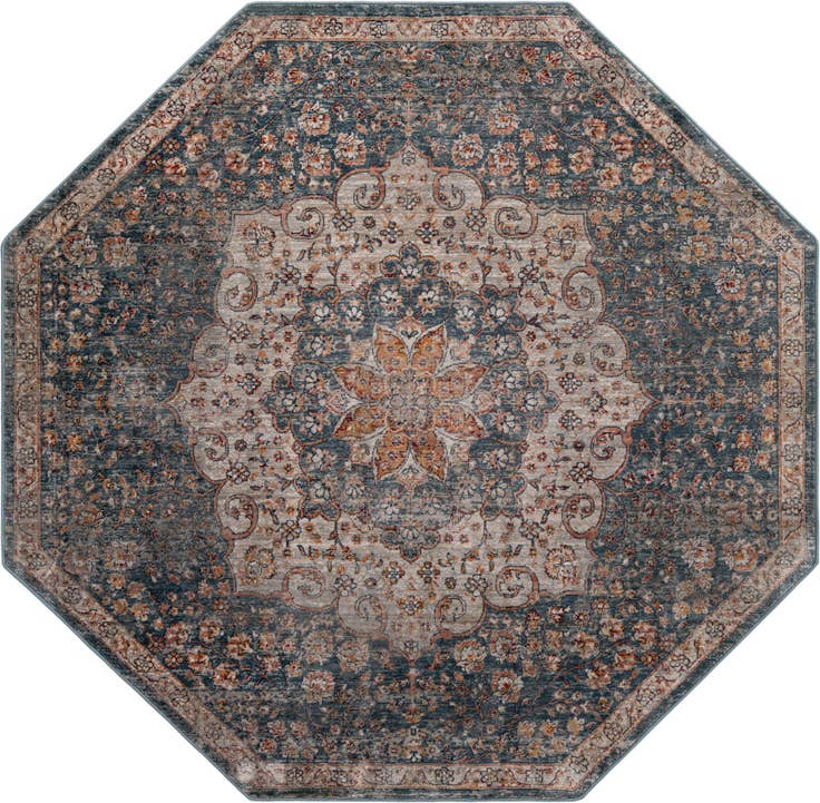 Detail image of 6' x 6' Newport Octagon Rug