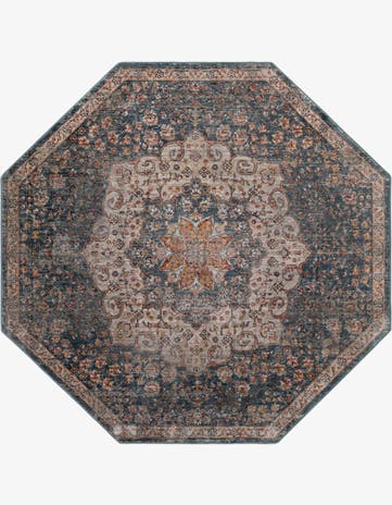 Blue Newport Octagon Rug