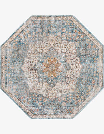 Blue Newport Octagon Rug