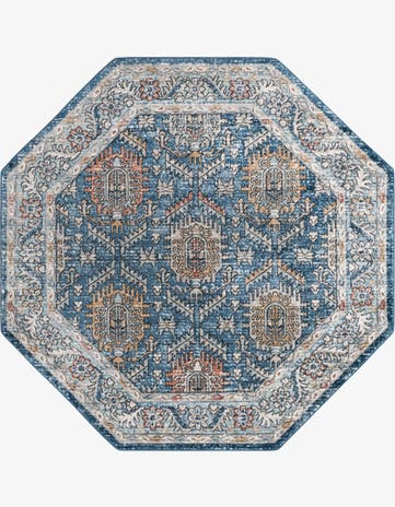 Blue Nyla Octagon Rug