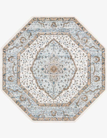 Blue Nyla Octagon Rug