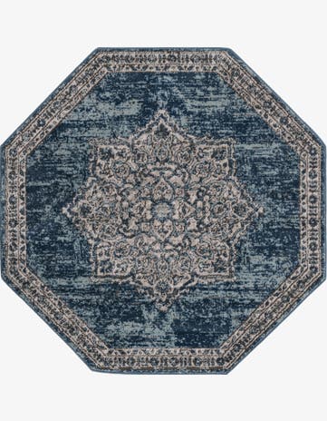 Blue Nyla Octagon Rug