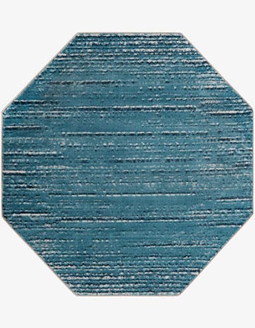 Blue Oasis Octagon Rug