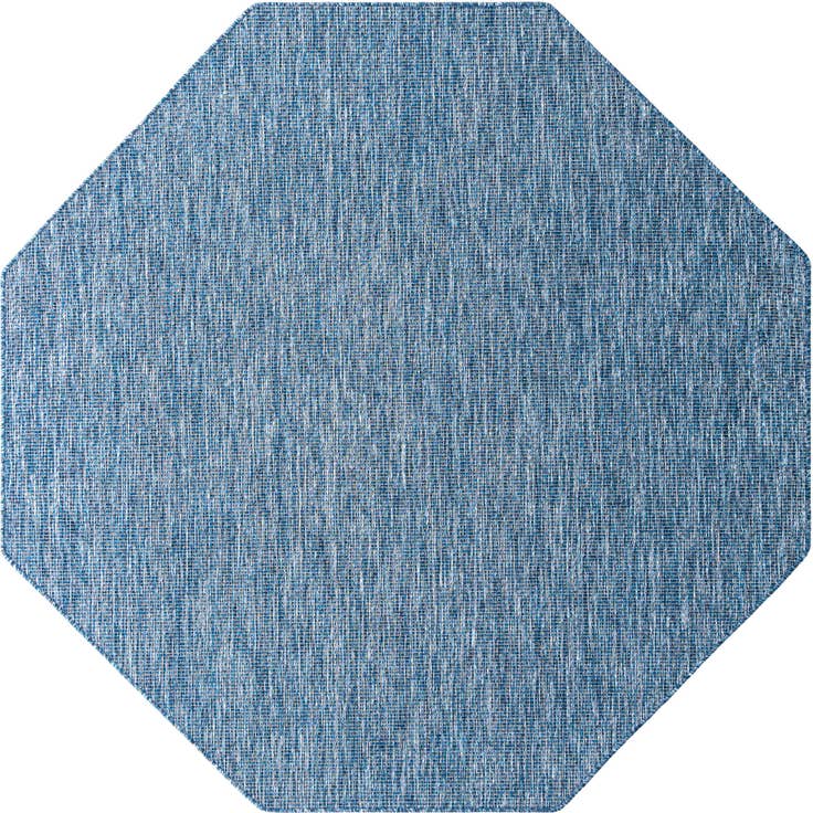 Detail image of 7' 10 x 7' 10 Easy-Clean Solid Indoor / Outdoor Octagon Rug
