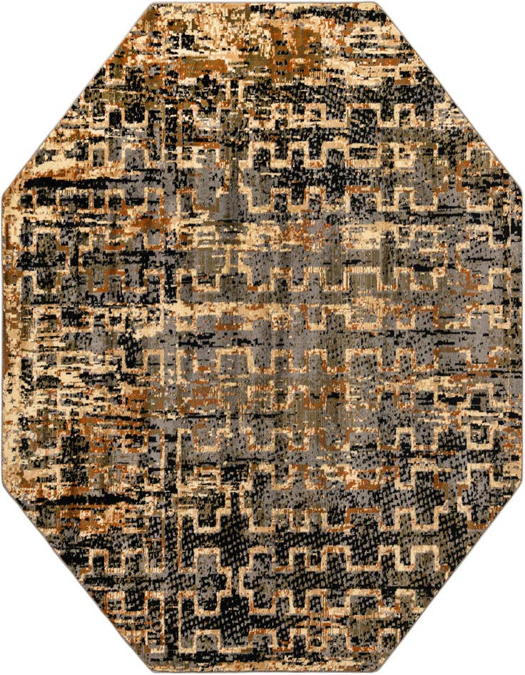 Detail image of 8' x 8' Saturn Octagon Rug