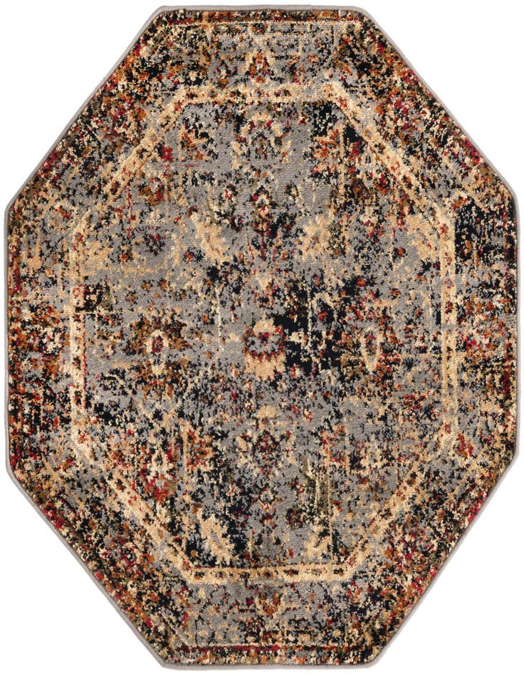 Detail image of 3' x 3' Saturn Octagon Rug
