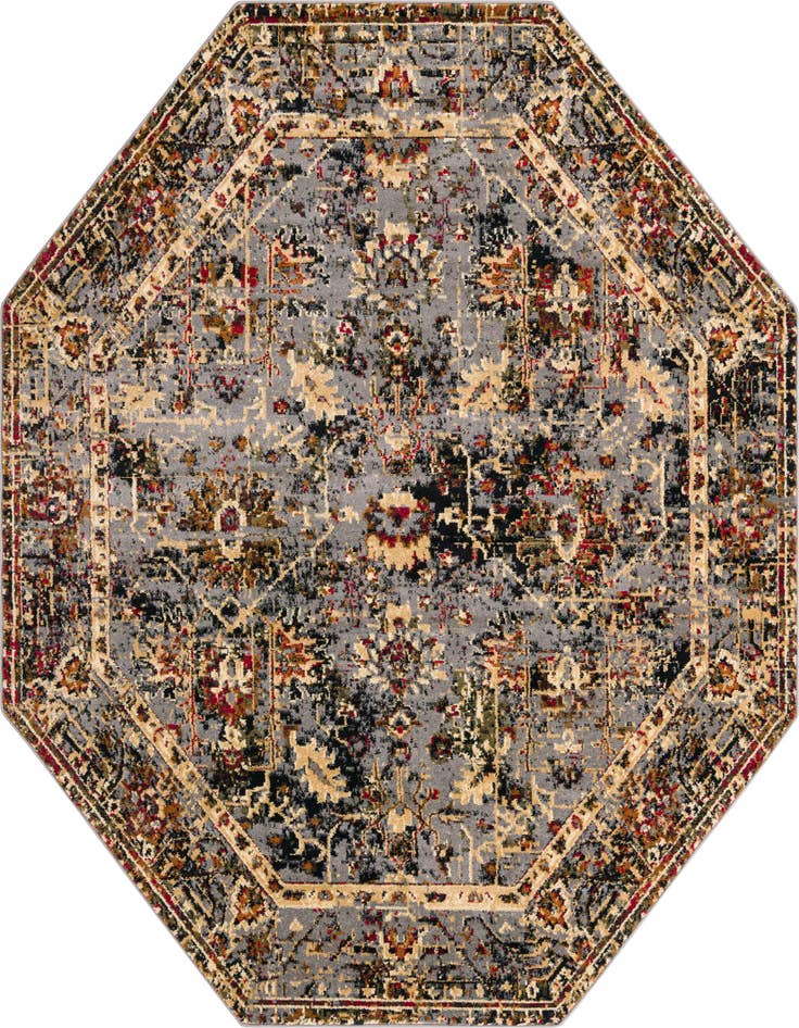Detail image of 7' 10 x 7' 10 Saturn Octagon Rug
