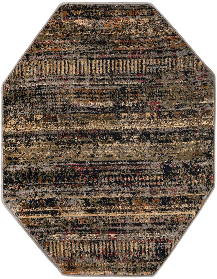 Detail image of 3' x 3' Saturn Octagon Rug