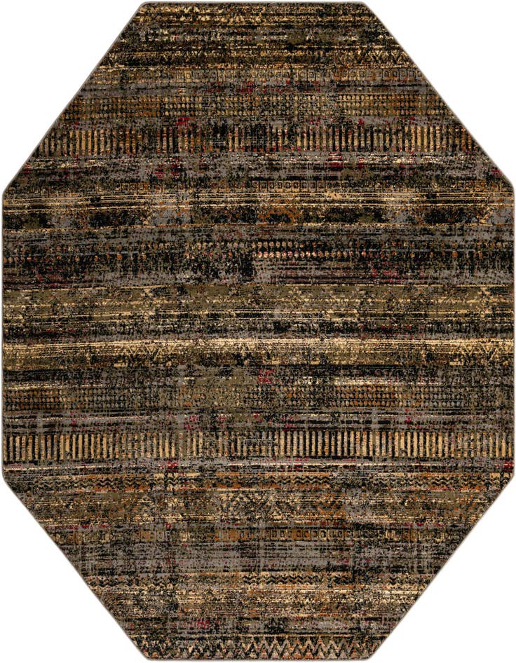 Detail image of 7' 10 x 7' 10 Saturn Octagon Rug