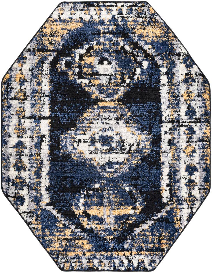 Detail image of 5' 3 x 5' 3 Tagine Octagon Rug