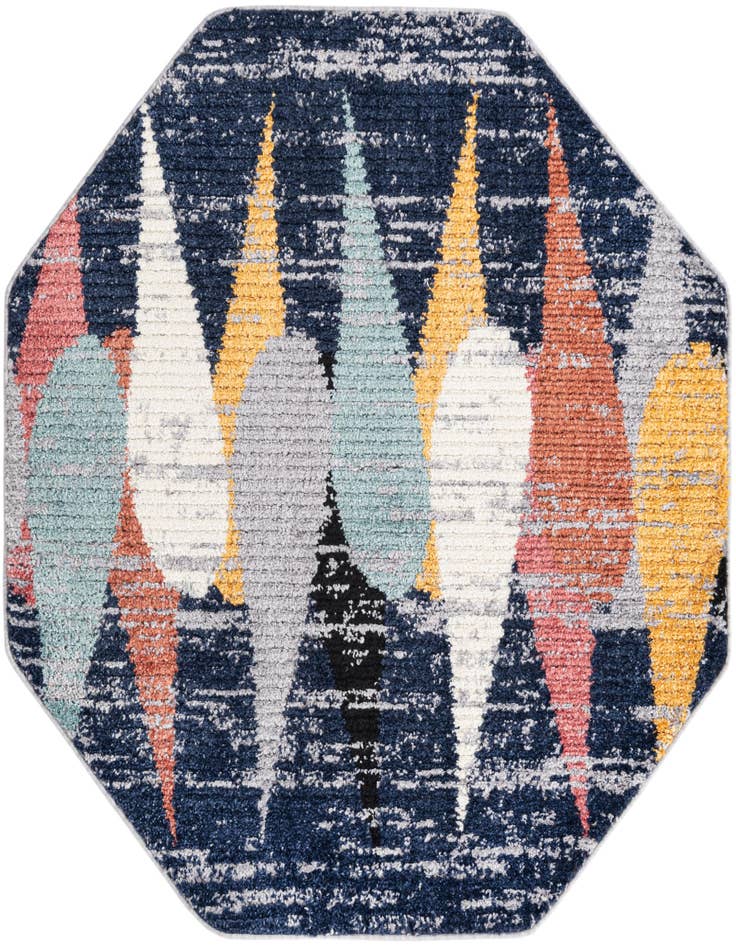Detail image of 5' 3 x 5' 3 Tagine Octagon Rug
