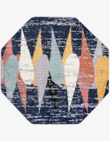 Blue Tagine Octagon Rug
