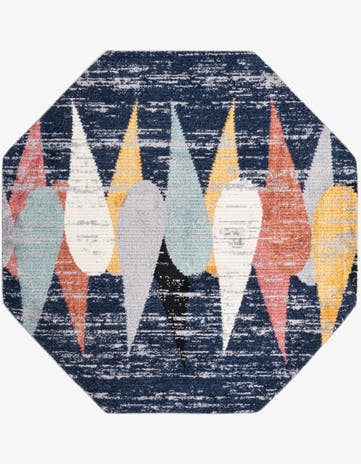 Blue Tagine Octagon Rug