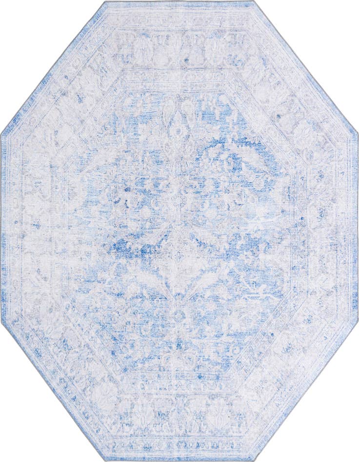 Detail image of 7' 6 x 7' 6 Washable Timeless Octagon Rug