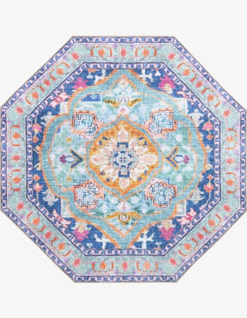 Blue Timeless Octagon Rug