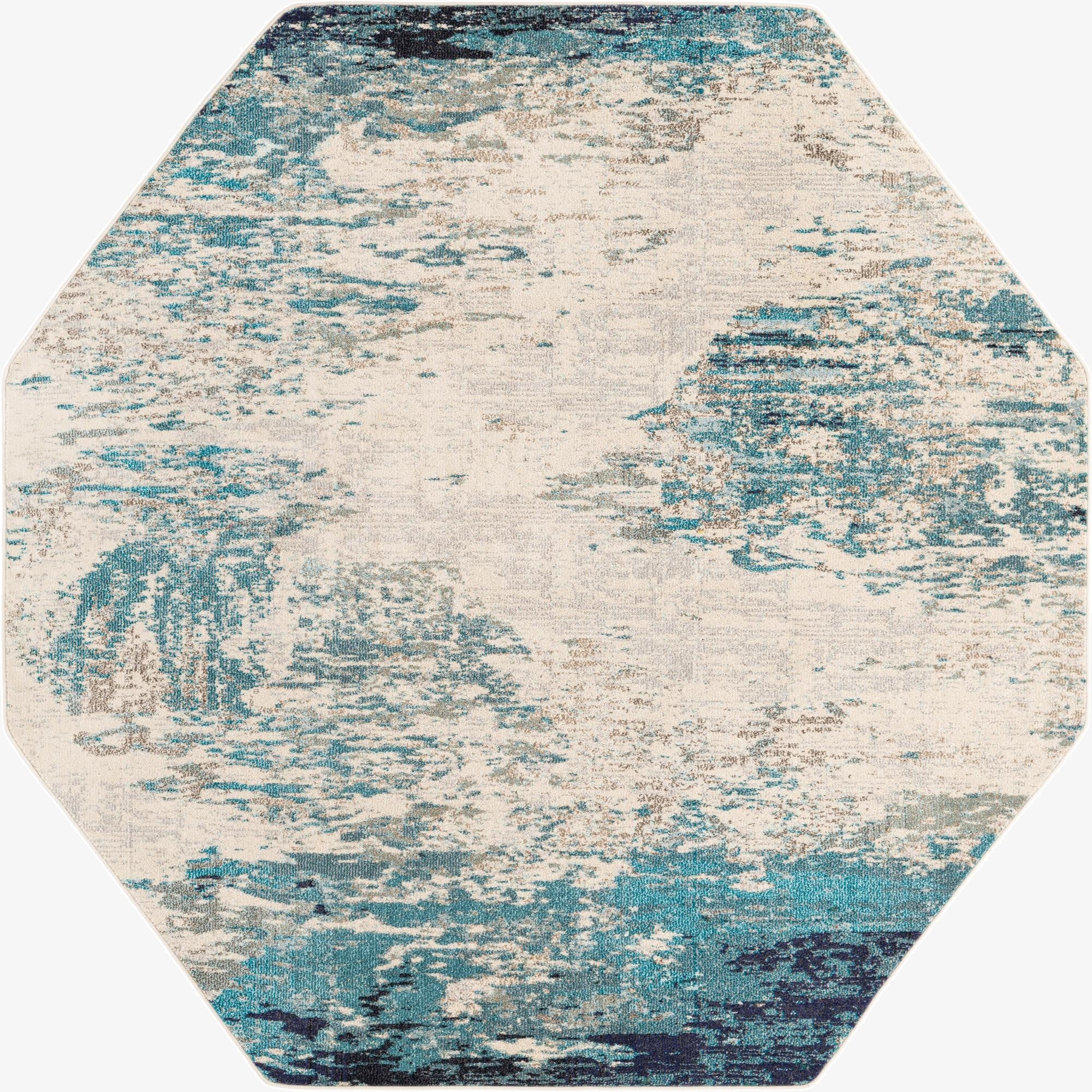 7' 10 x 7' 10  Washable Vivid Octagon Rug