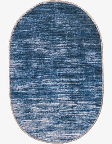 Blue Asha Oval Rug