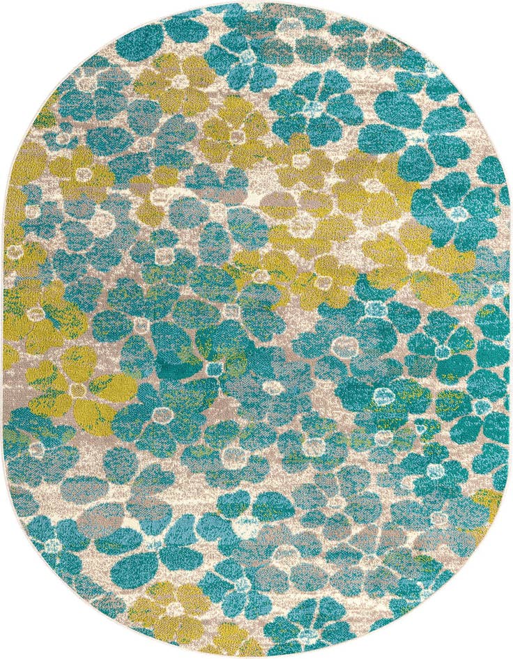 Detail image of 4' x 6' Azalea Oval Rug