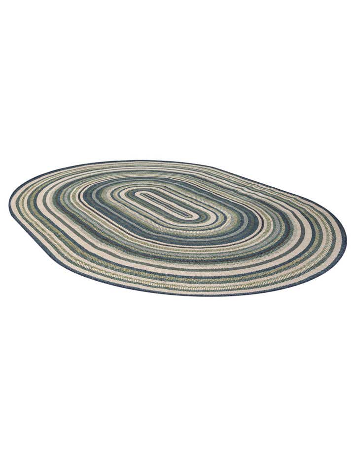 7' 10 x 10' Easy-Clean Baja Indoor / Outdoor Oval Rug