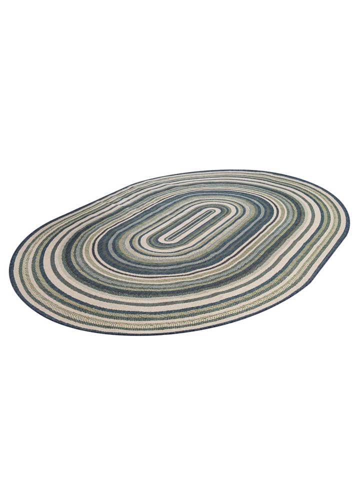 7' 10 x 10' Easy-Clean Baja Indoor / Outdoor Oval Rug