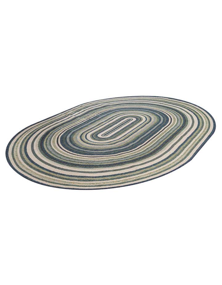 7' 10 x 10' Easy-Clean Baja Indoor / Outdoor Oval Rug