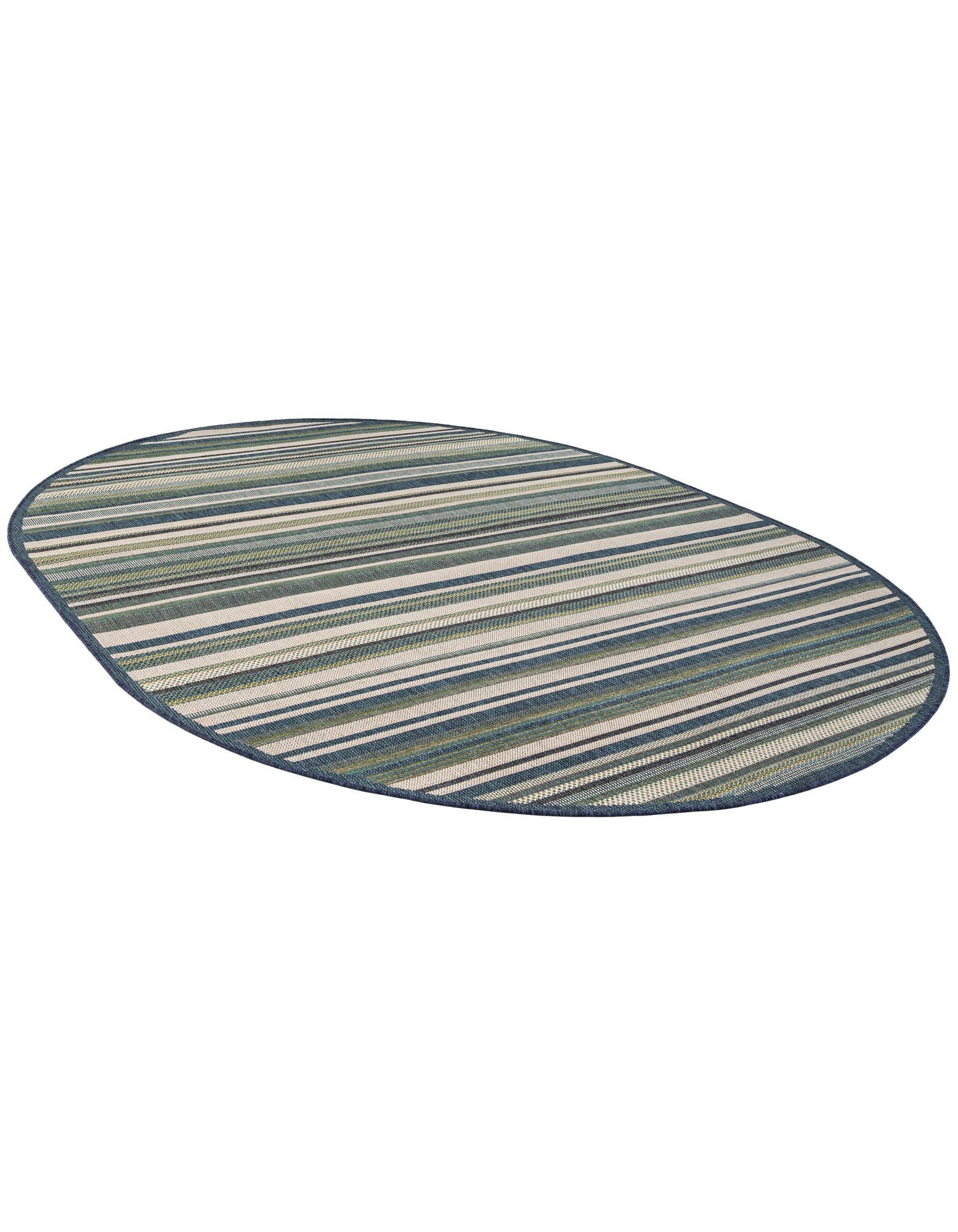 7' 10 x 10' Easy-Clean Baja Indoor / Outdoor Oval Rug