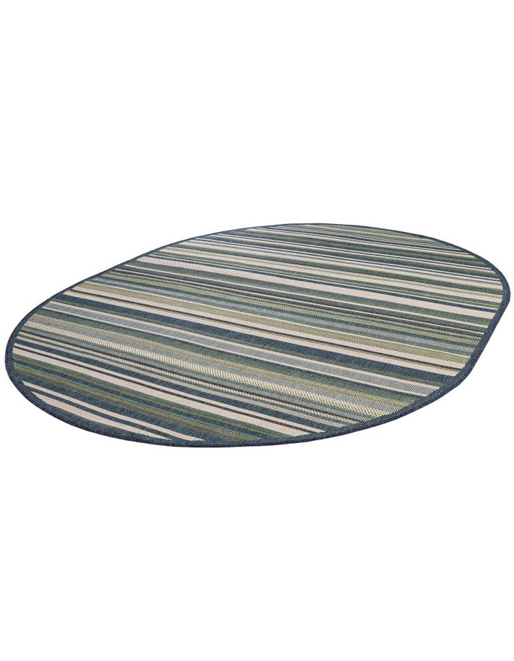 Detail image of 7' 10 x 10' Easy-Clean Baja Indoor / Outdoor Oval Rug