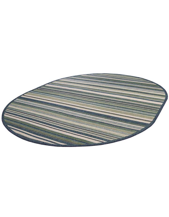 7' 10 x 10' Easy-Clean Baja Indoor / Outdoor Oval Rug