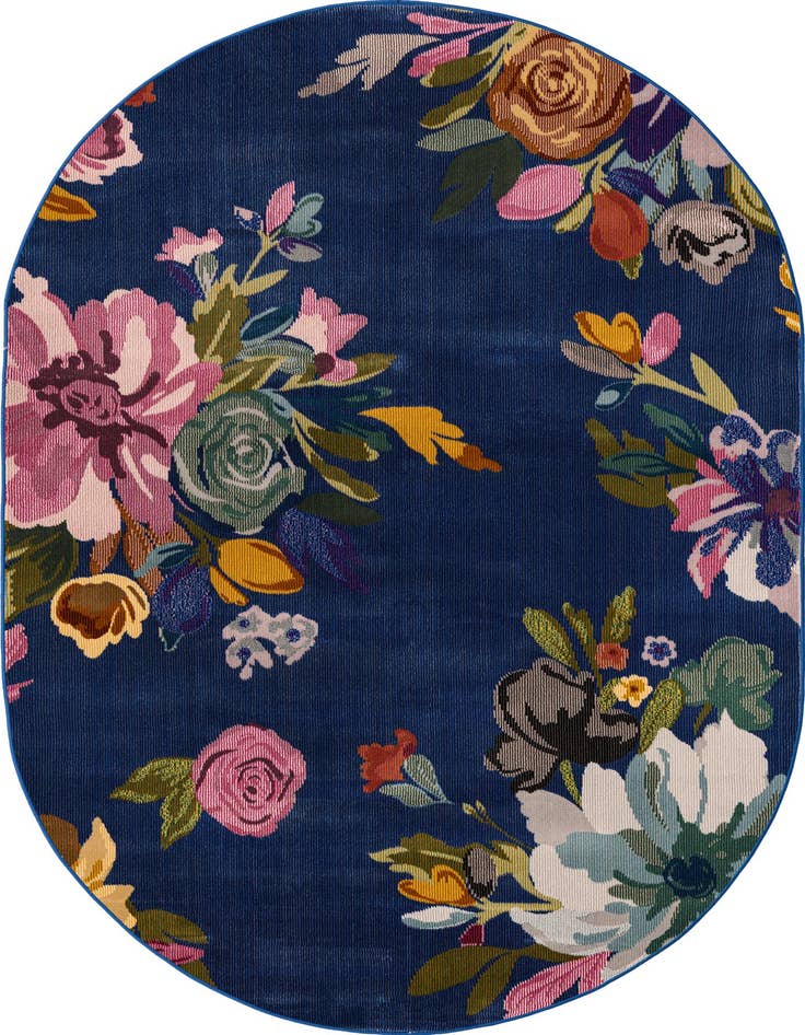 Detail image of 4' x 6' Blossom Oval Rug