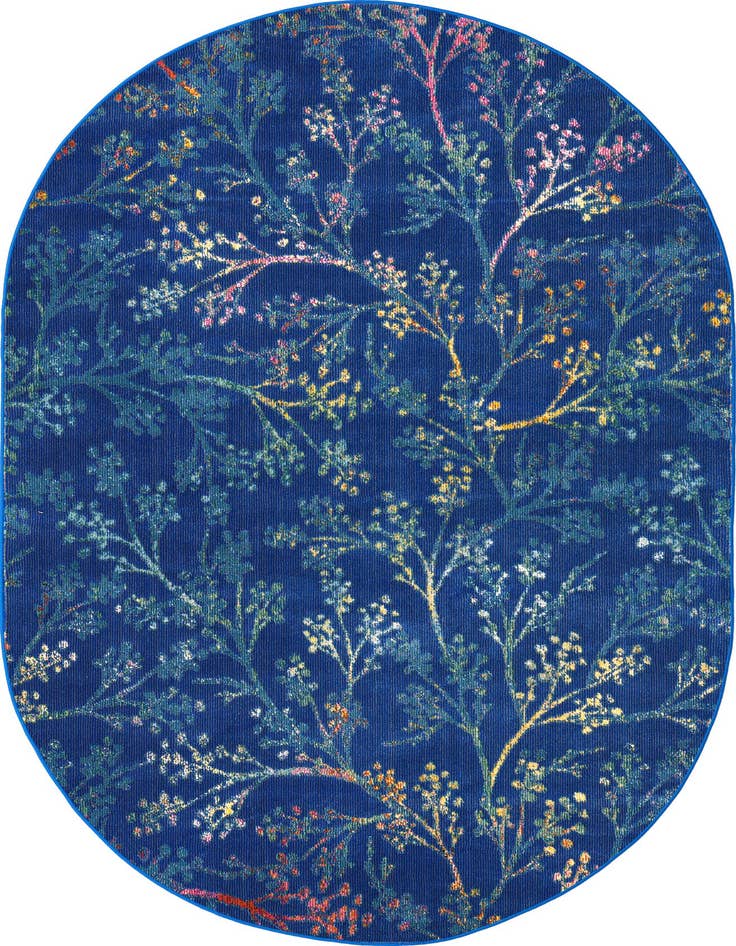 Detail image of 4' x 6' Blossom Oval Rug
