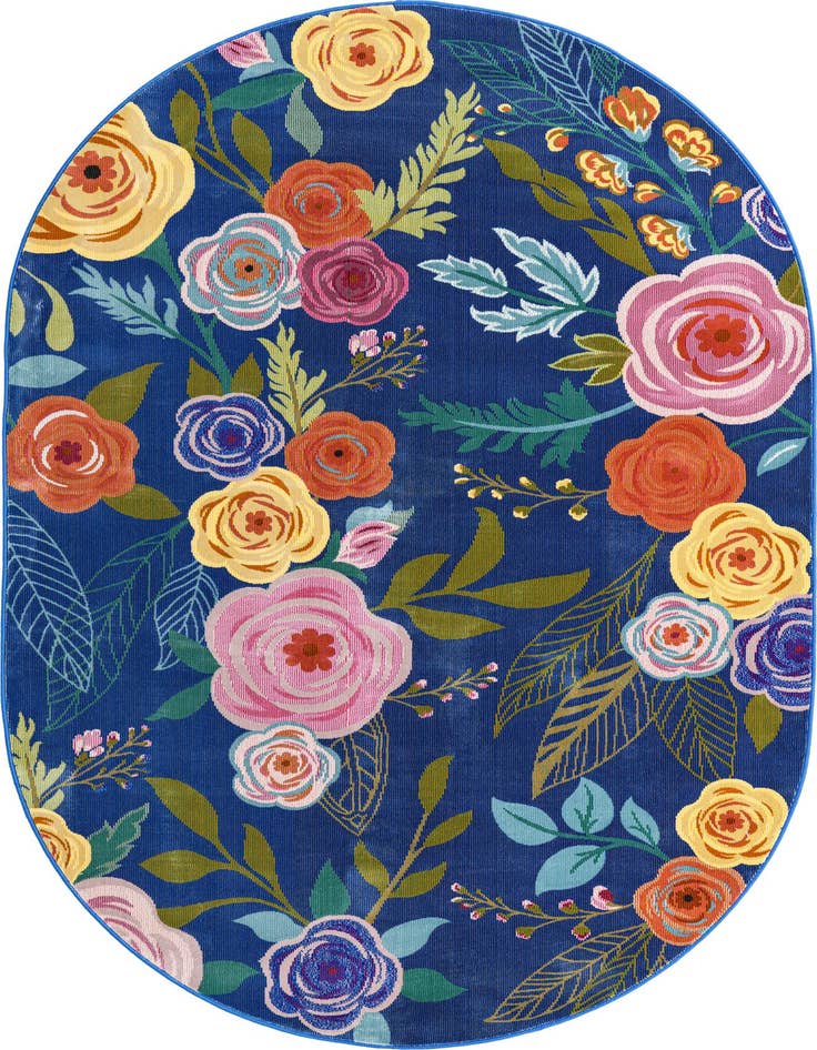 Detail image of 5' 3 x 7' 10 Blossom Oval Rug