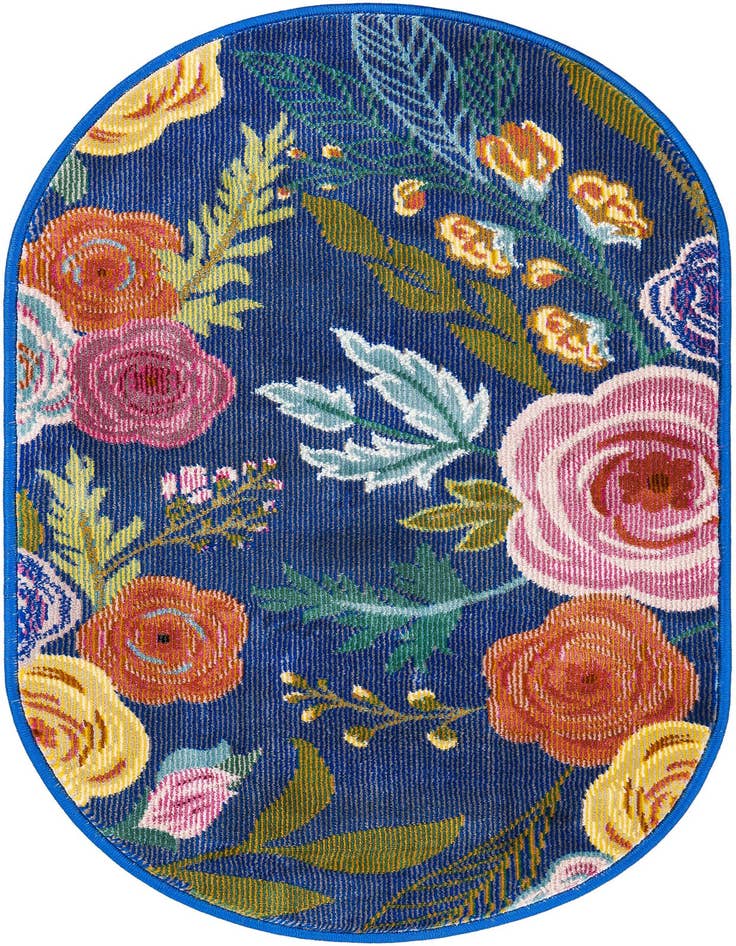 Detail image of 2' x 3' Blossom Oval Rug