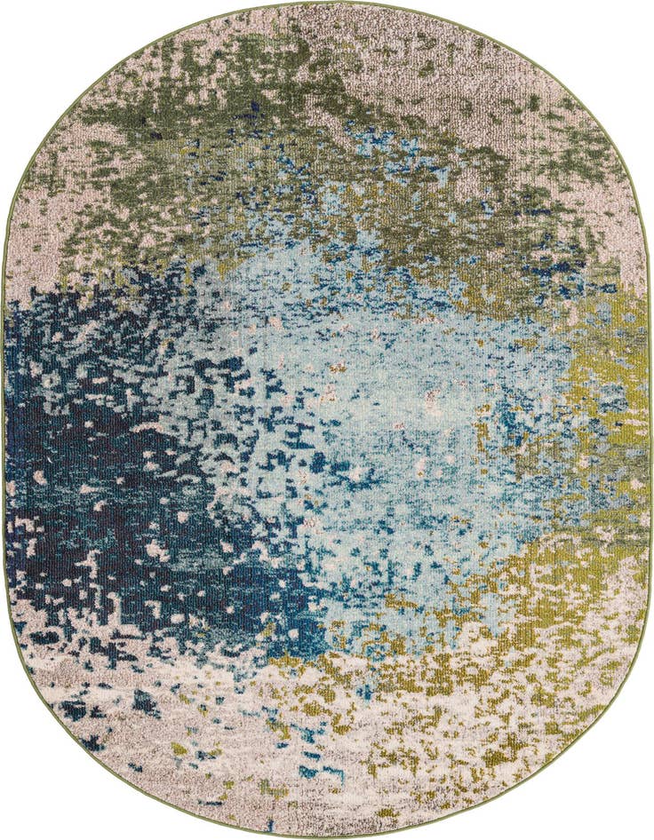 Detail image of 5' x 8' Washable Casablanca Oval Rug