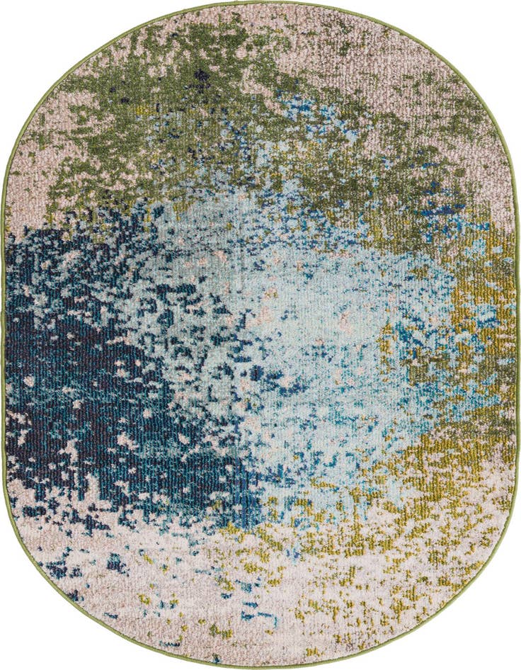 Detail image of 3' 3 x 5' 3 Washable Casablanca Oval Rug