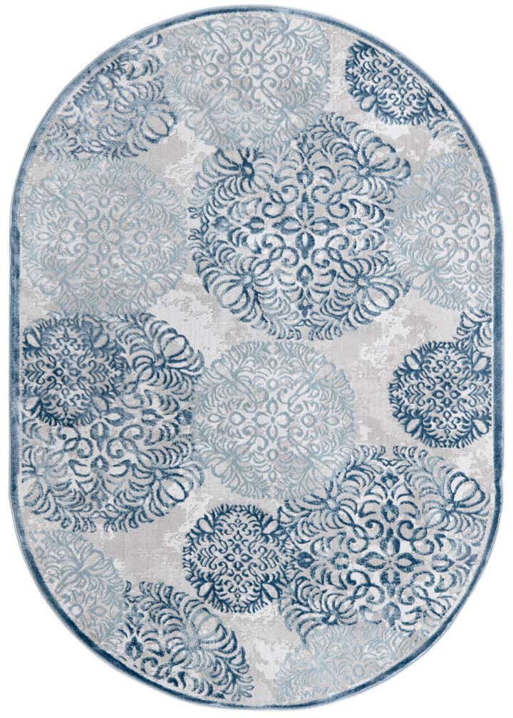 5' 3 x 8' Chesterfield Oval Rug