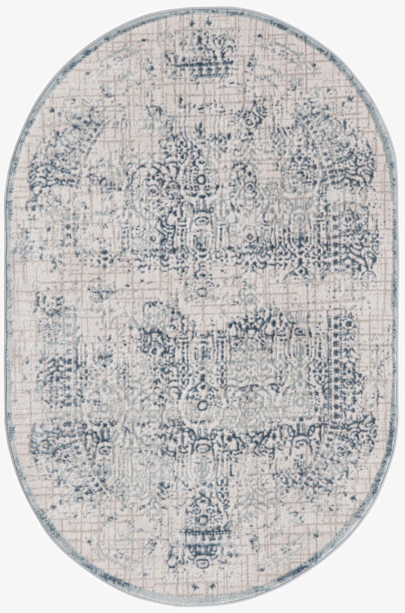 4' x 6' Chesterfield Oval Rug