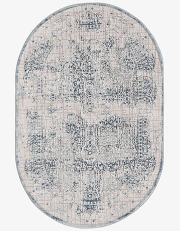 Blue Derbyshire Oval Rug