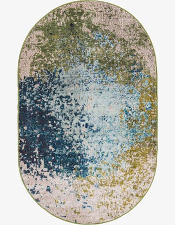 3' 3 x 5' 3 Washable Hyacinth Oval Rug