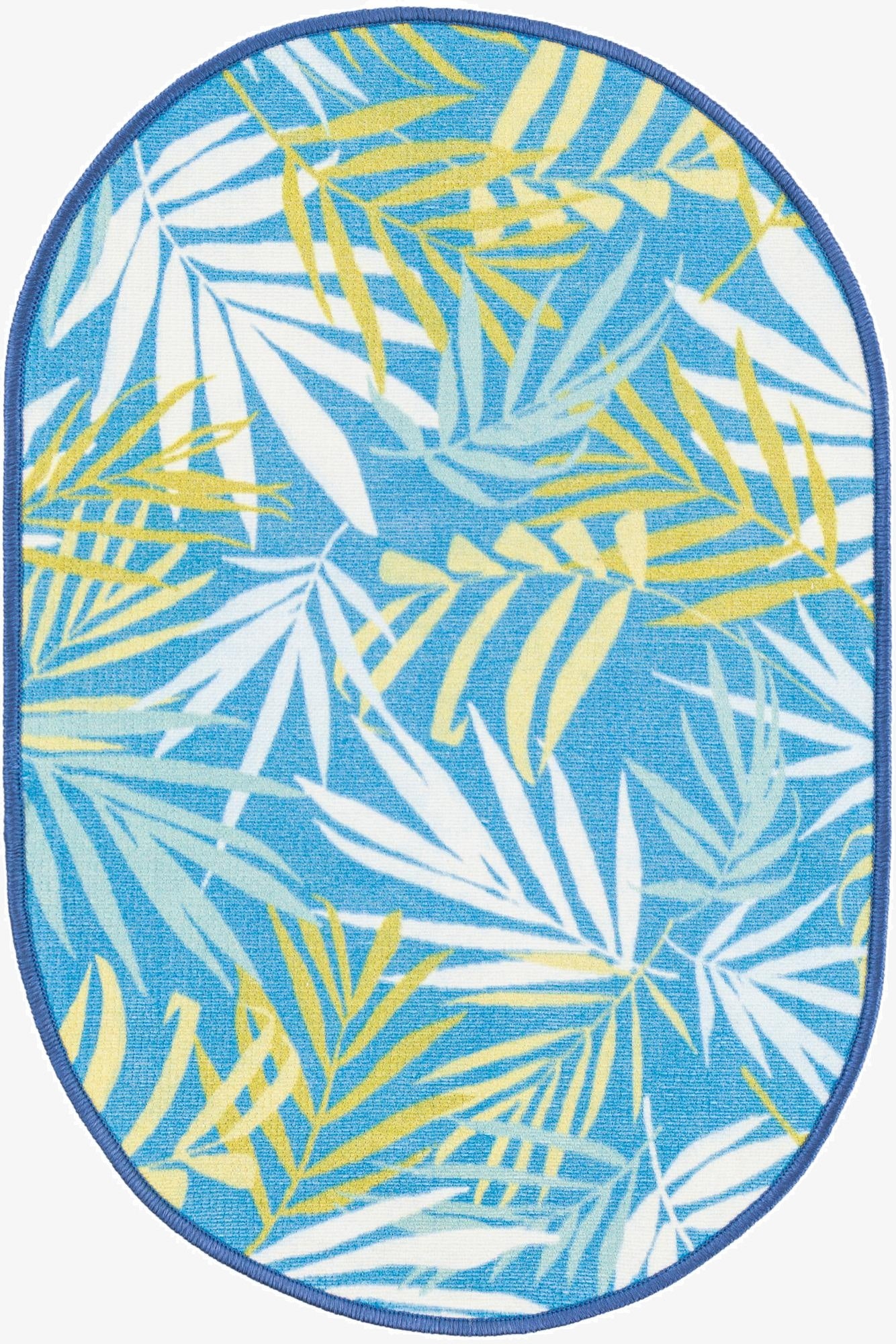 2' x 3' 1  Washable Jill Zarin Caribbean Indoor / Outdoor Oval Rug