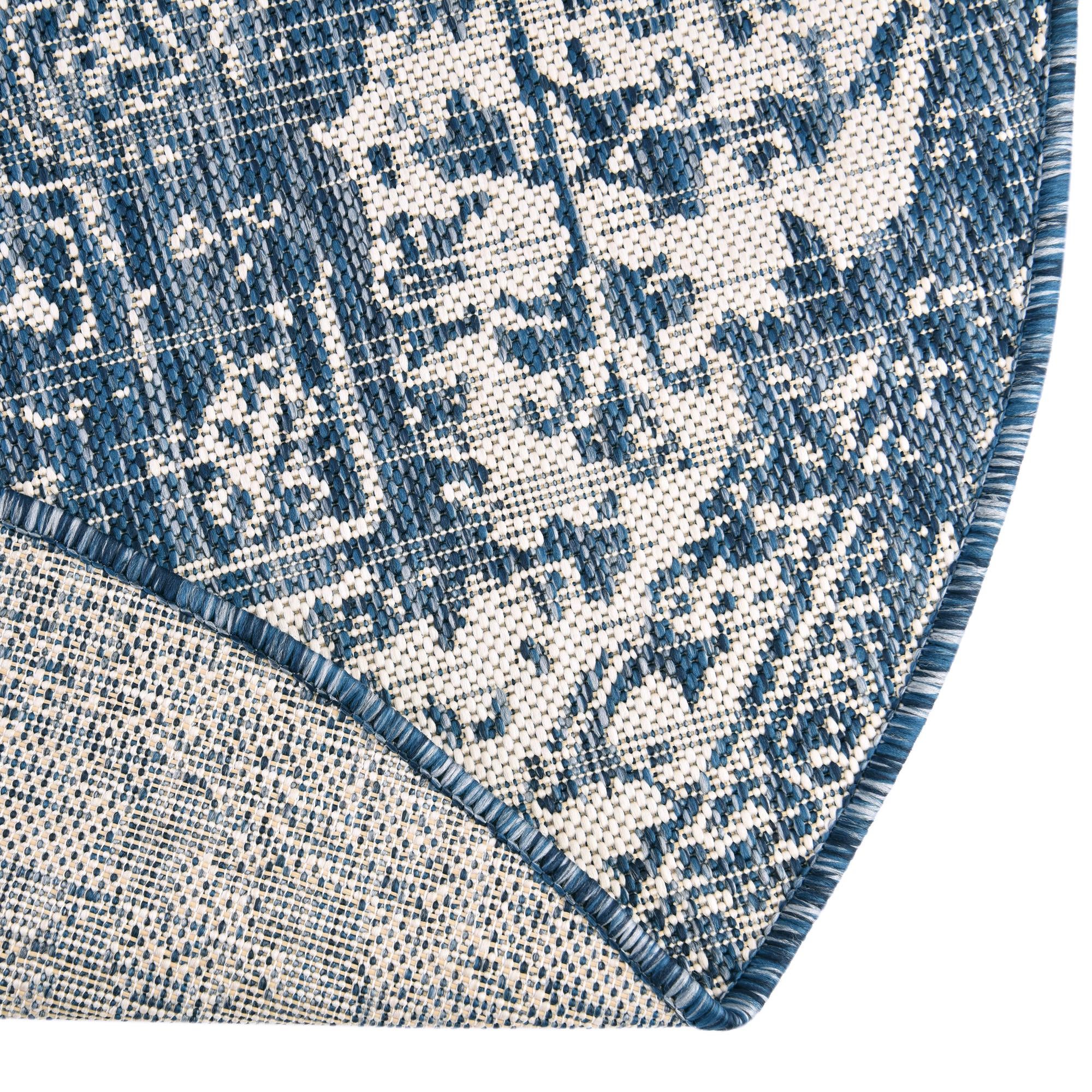 5' 3 x 8' Easy-Clean Jill Zarin Dubai Indoor / Outdoor Oval Rug