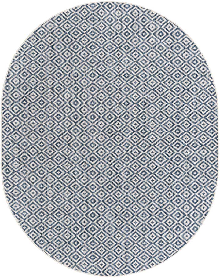 7' 10 x 10' Easy-Clean Jill Zarin Costa Rica Indoor / Outdoor Oval Rug