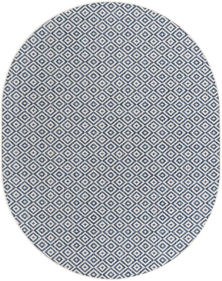 Detail image of 7' 10 x 10' Easy-Clean Jill Zarin Costa Rica Indoor / Outdoor Oval Rug