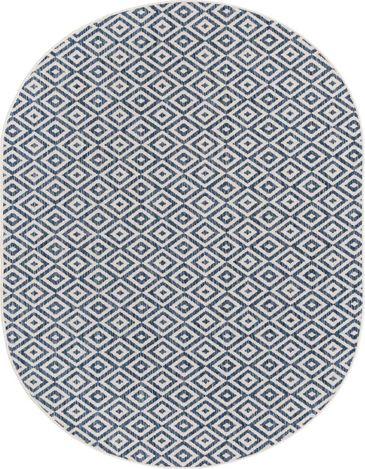 Detail image of 5' 3 x 8' Easy-Clean Jill Zarin Costa Rica Indoor / Outdoor Oval Rug